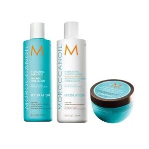 Moroccanoil Hydrating Hair Care Set – Shampoo, Conditioner & Mask